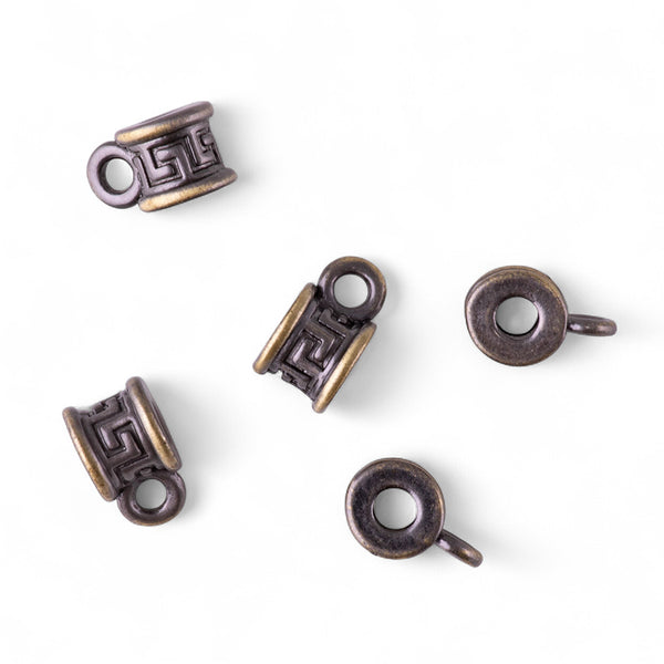 11mm Spacer Bail - Antique Brass Plated - 5 Pack
