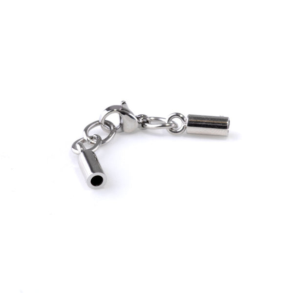 Glu-N-Go End Caps in Smooth Stainless Steel with 2mm Hole