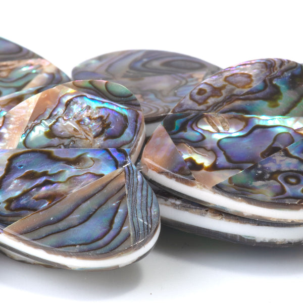 Abalone 30mm Heart - 8 Inch