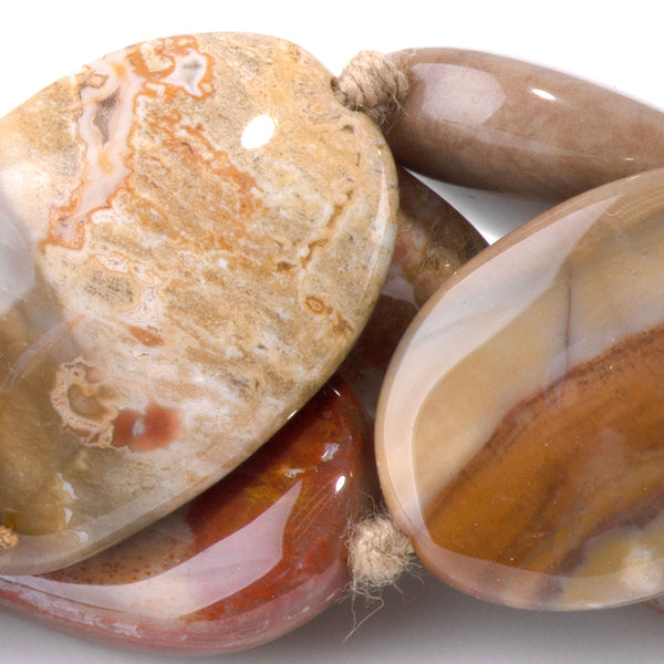 Petrified Wood 13x18-15x25mm Oval - 15-16 Inch