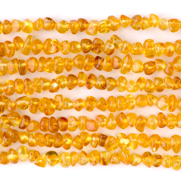 Amber 5-6mm Pebble AA Grade -15-16 Inch