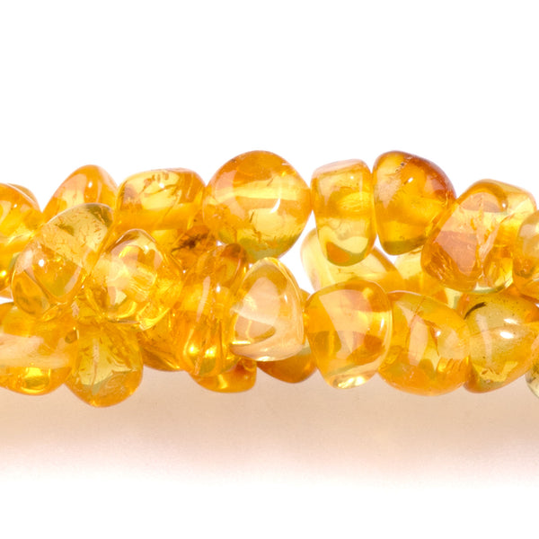Amber 5-6mm Pebble AA Grade -15-16 Inch