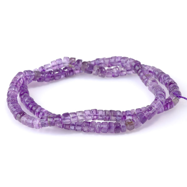 Amethyst 4x6mm Irregular Heishi - 15-16 Inch