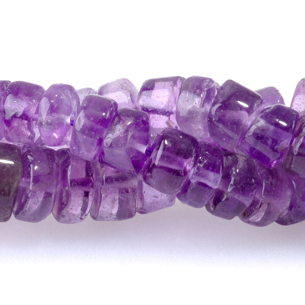 Amethyst 4x6mm Irregular Heishi - 15-16 Inch