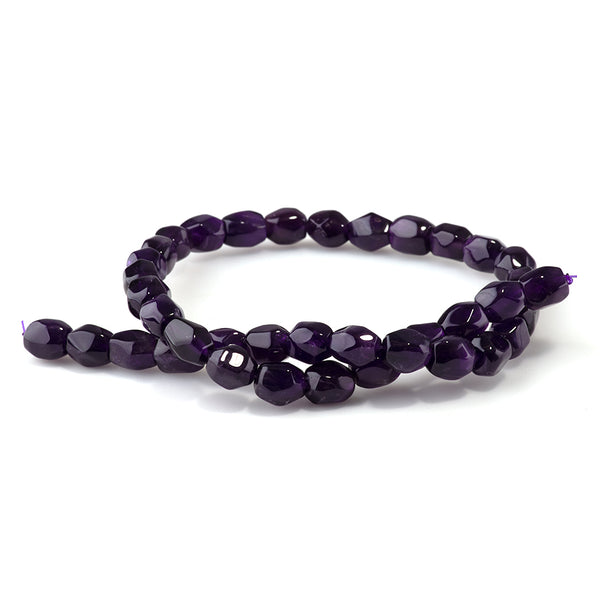 Amethyst 7x10mm Nugget - 15-16 Inch