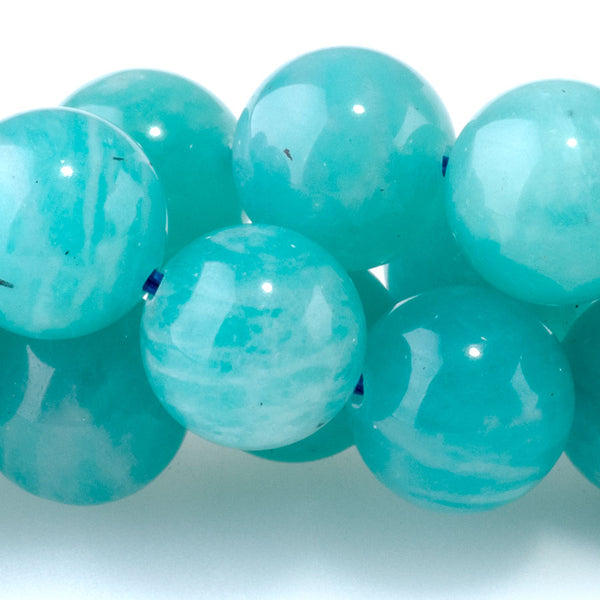 Ice Amazonite 10mm Round A Grade - 15-16 Inch