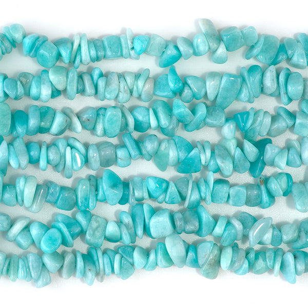 Amazonite 3x9-5x11mm Chip - 15-16 Inch