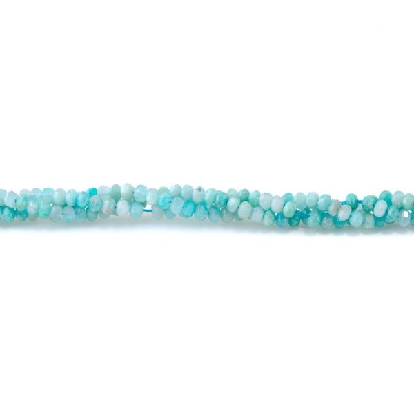 Amazonite 4mm Faceted Lantern - 15-16 Inch
