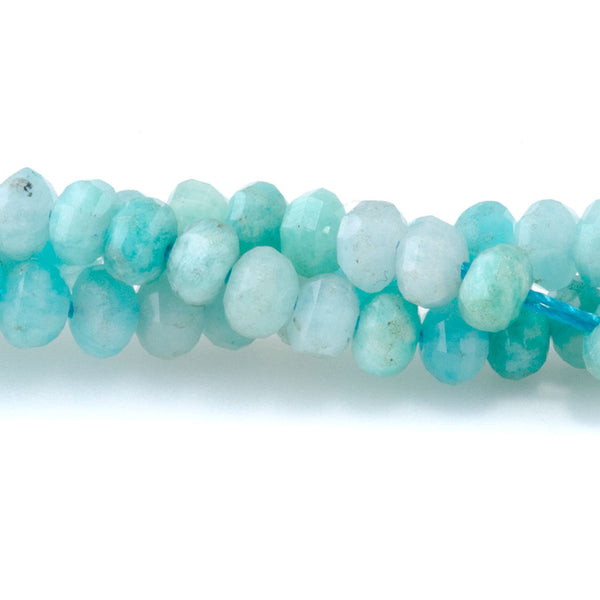 Amazonite 4mm Faceted Lantern - 15-16 Inch