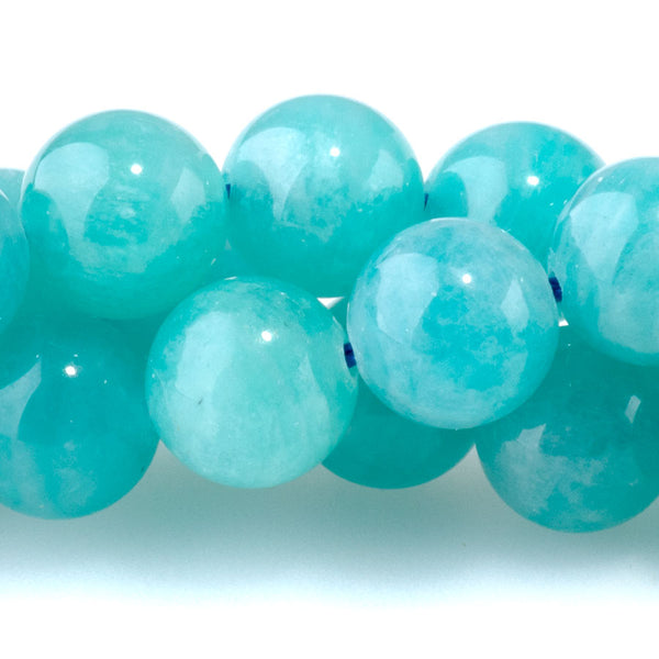 Ice Amazonite 8mm Round A Grade - 15-16 Inch