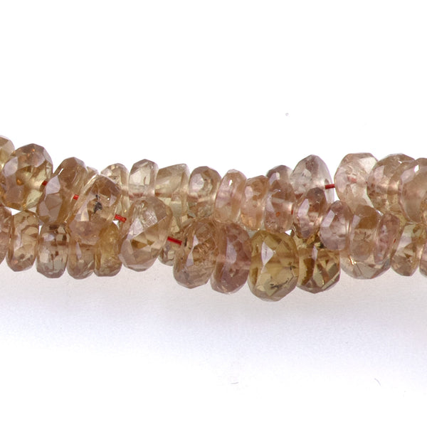 Andalusite 3-4mm Faceted Rondelle - 15-16 Inch