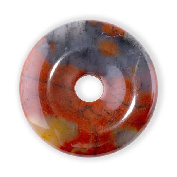 Apple Jasper 40mm Donut Pendant