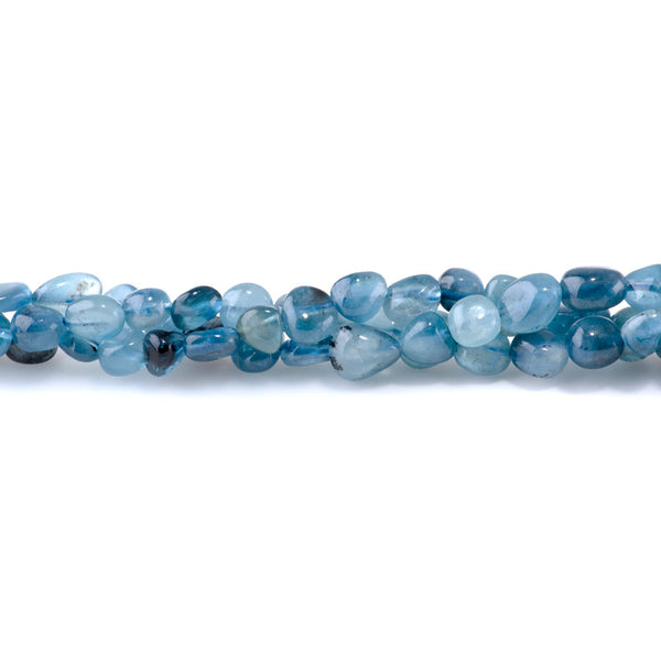 Devil Aquamarine 7x9-8x10mm Pebble A Grade - 15-16-Inch