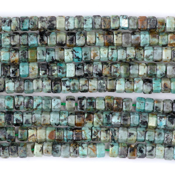 African Turquoise 6mm Hexagon - 15-16 Inch