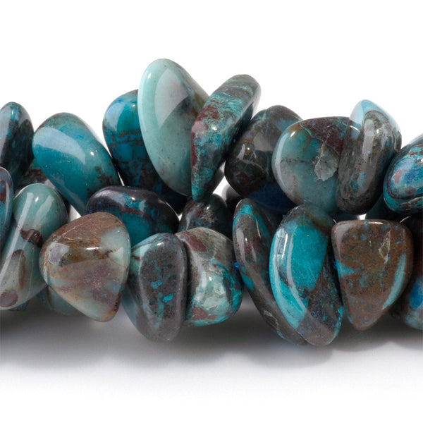 Azurite 5x12-8x16mm Chip - 15-16 Inch