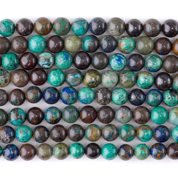 Azurite 6mm Round A Grade - 15-16 Inch