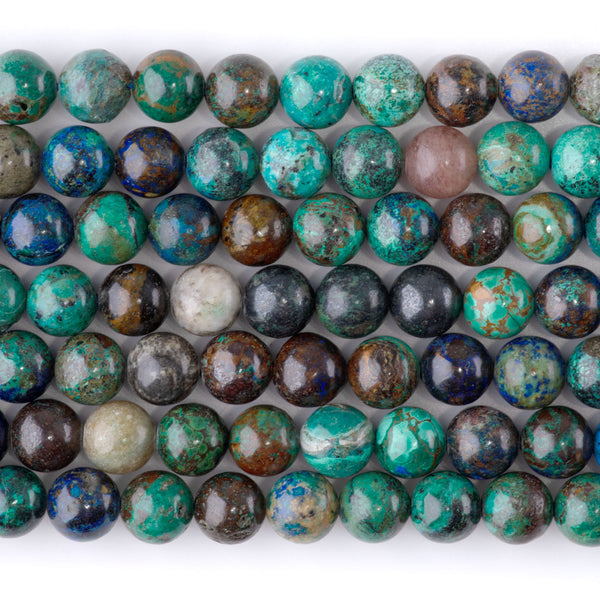Azurite 8mm Round A Grade - 15-16 Inch