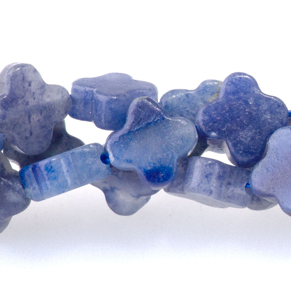 Blue Aventurine 8mm Cross - 15-16 Inch