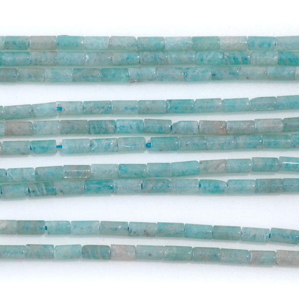 Brazilian Amazonite 2x4mm Tube - 15-16 Inch