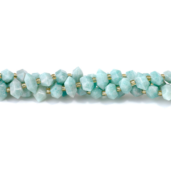 Brazilian Amazonite 6x11mm Side Drilled Points - 15-16-Inch