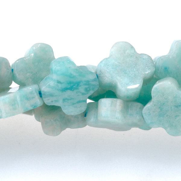 Brazilian Amazonite 8mm Cross - 15-16 Inch