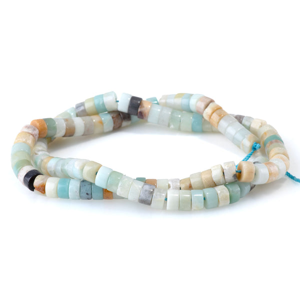 Black Gold Amazonite 3x6mm Heishi - 15-16 Inch