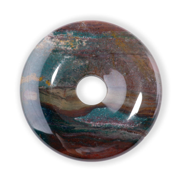 Bloodstone 40mm Donut Pendant