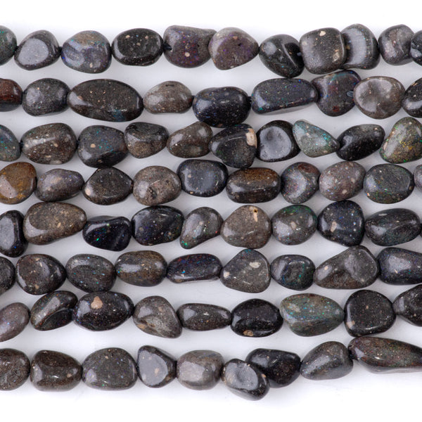Black Opal 7x9-8x10mm Pebble - 15-16-Inch