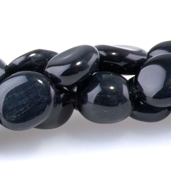 Blue Tiger Eye 7x9-8x10mm Pebble A Grade - 15-16-Inch