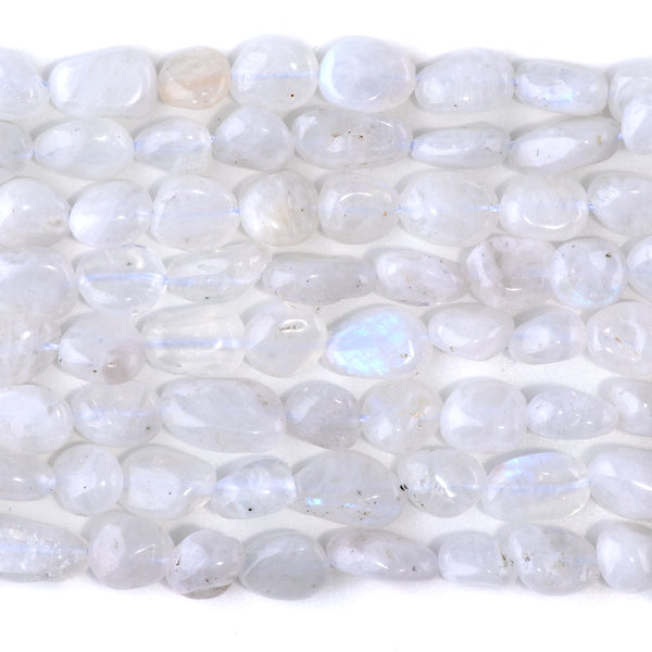 Blue Moonstone 7x9-8x10mm Pebble A Grade - 15-16 Inch