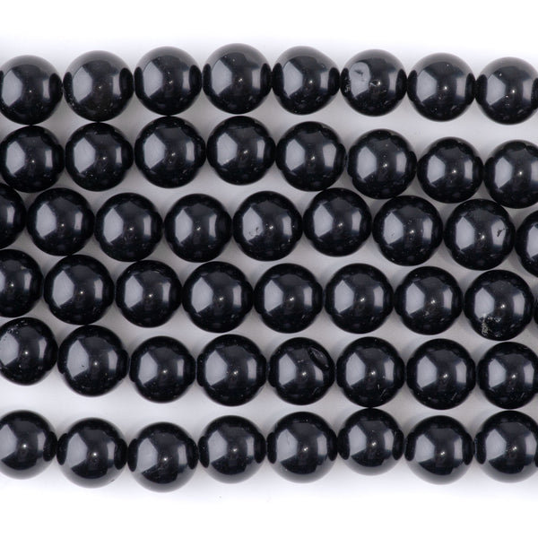 Black Obsidian 10mm Round - 15-16 Inch