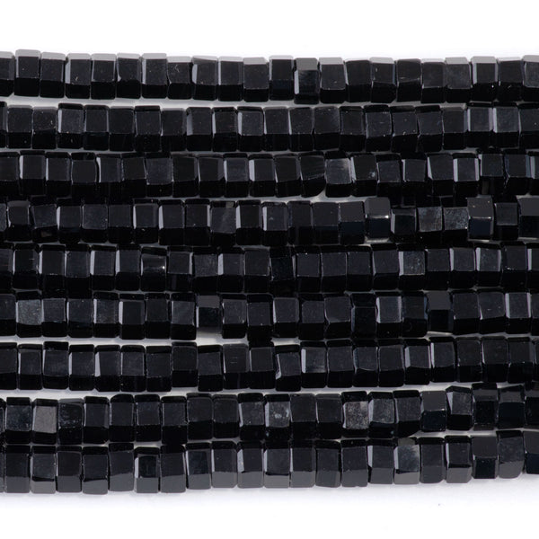 Black Obsidian 6mm Hexagon - 15-16 Inch