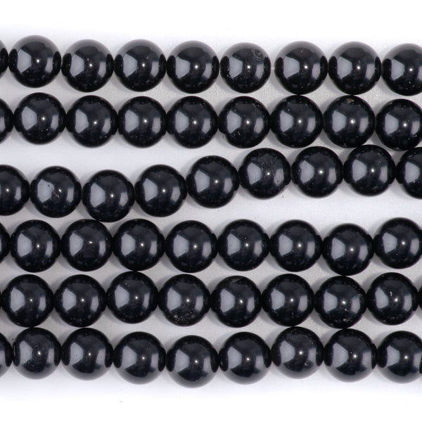 Black Obsidian 8mm Round - 15-16 Inch