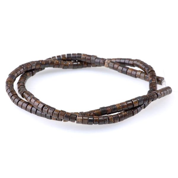 Bronzite 2x4mm Heishi - 15-16 Inch