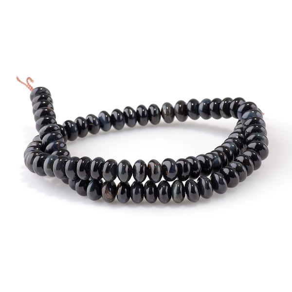 Blue Tiger Eye 5x8mm Rondelle - 15-16 Inch
