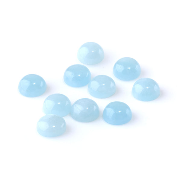 Aquamarine 10mm A Grade Coin Cabochon