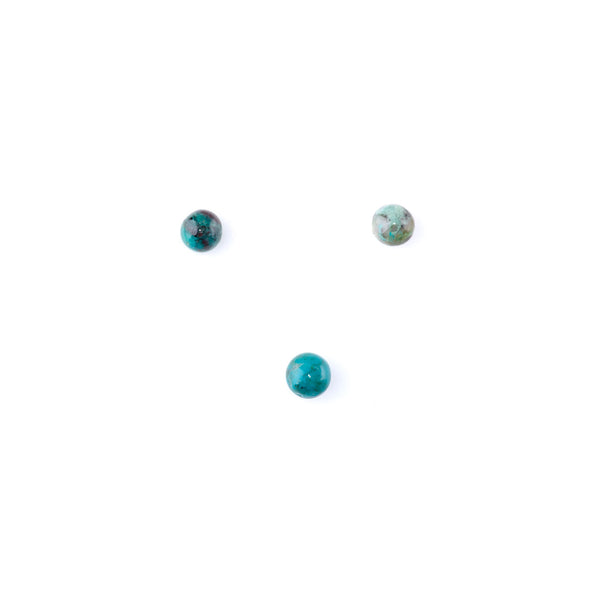 Chrysocolla 4mm Coin Cabochon