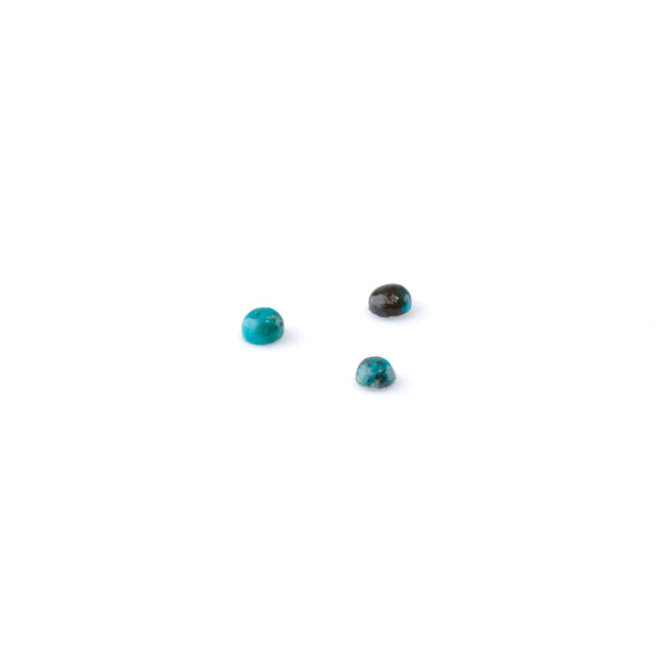 Chrysocolla 4mm Coin Cabochon