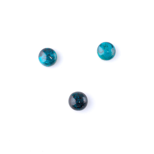 Chrysocolla 7mm Coin Cabochon