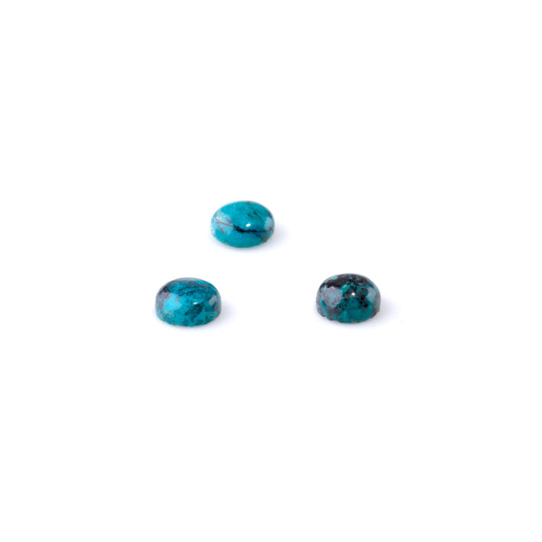 Chrysocolla 7mm Coin Cabochon