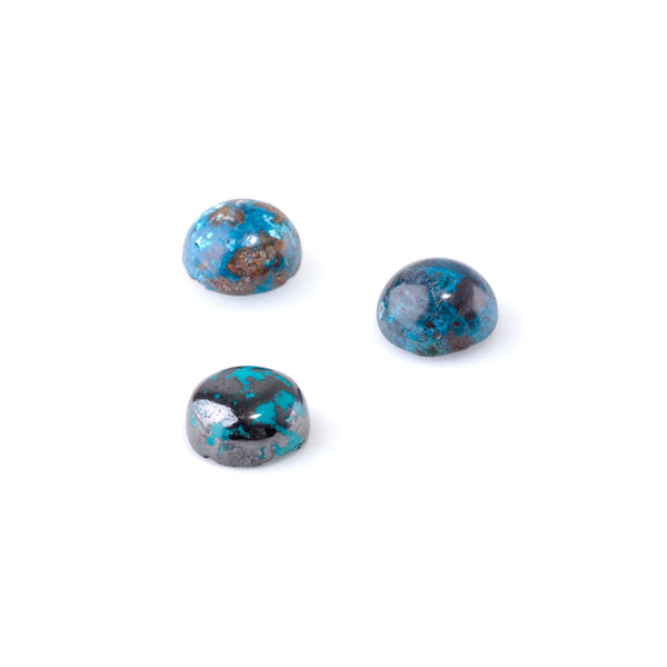 Chrysocolla 12mm A Grade Coin Cabochon