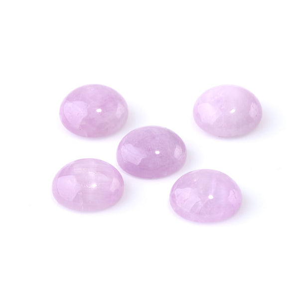 Kunzite 15mm AAA Grade Coin Cabochon