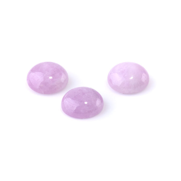 Kunzite 15mm AAA Grade Coin Cabochon
