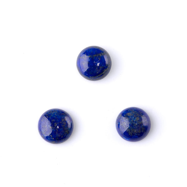 Lapis 12mm A Grade Coin Cabochon