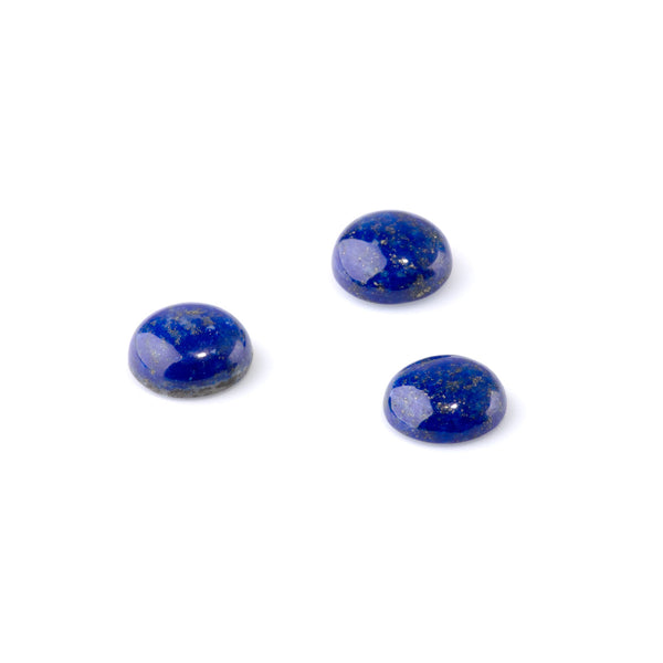 Lapis 12mm A Grade Coin Cabochon