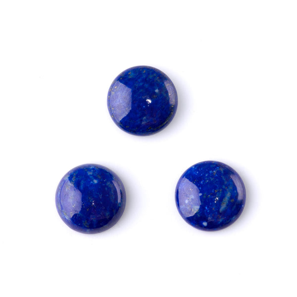 Lapis 15mm A Grade Coin Cabochon