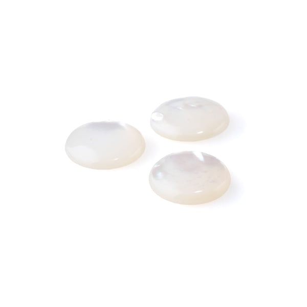 Mother of Pearl 15mm A Grade Coin Cabochon