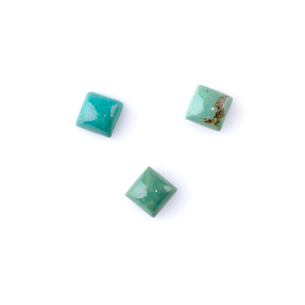 Hubei Turquoise 7mm Square Cabochon