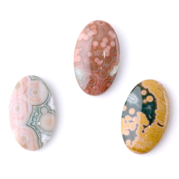 Ocean Jasper 14x23mm A Grade Oval Cabochon