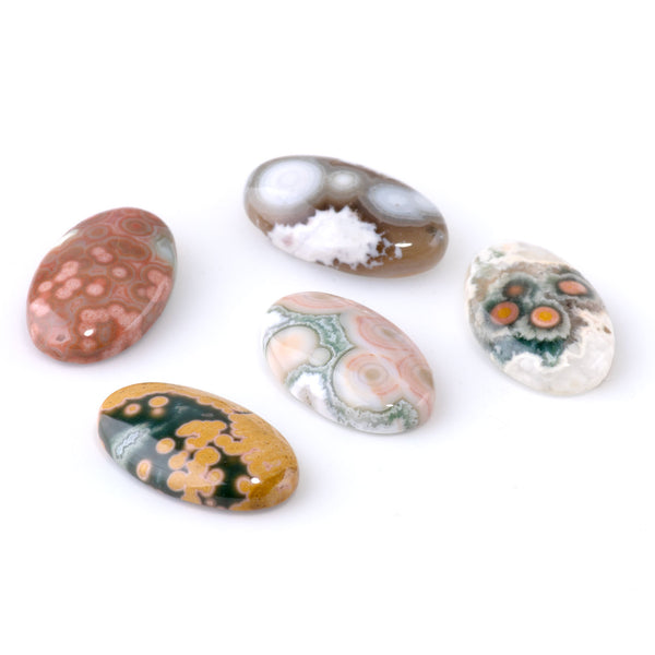 Ocean Jasper 14x23mm A Grade Oval Cabochon